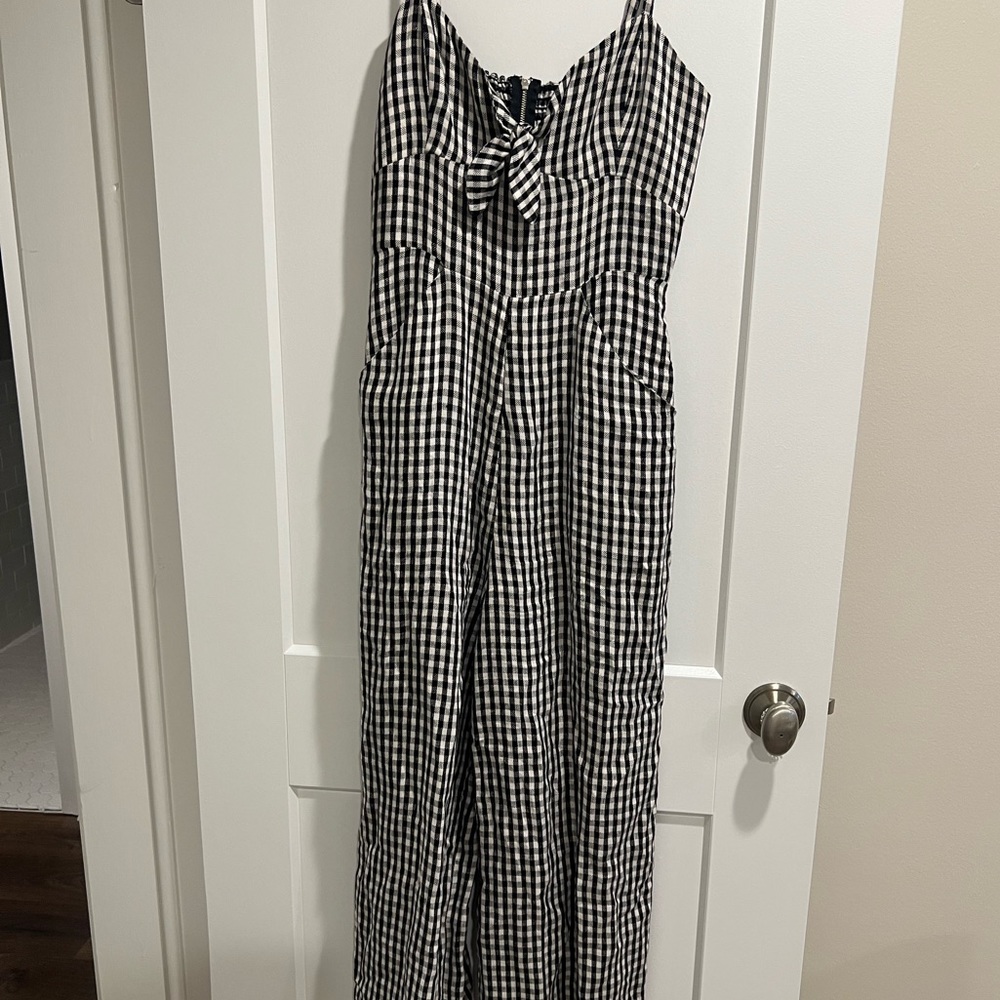 Reformation Dominica Gingham Jumpsuit